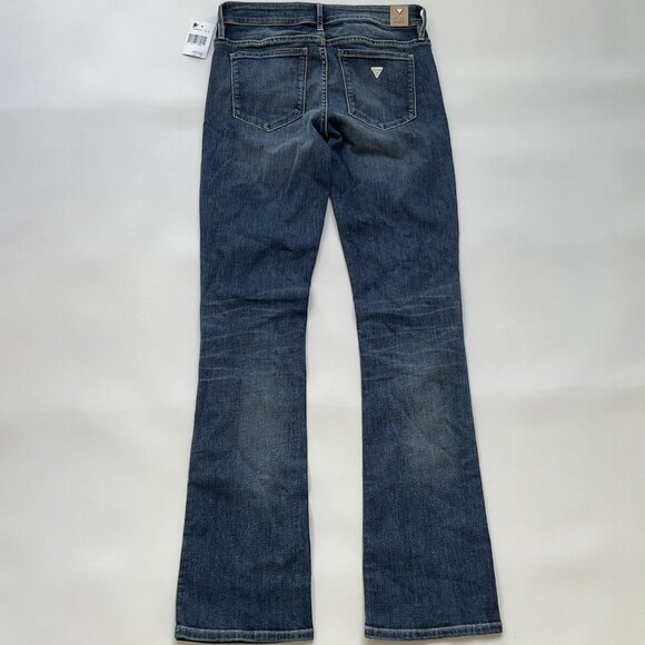 Guess Women’s Low Rise Boot Cut Jeans In Blue Denim Size 27 - Picture 9 of 14